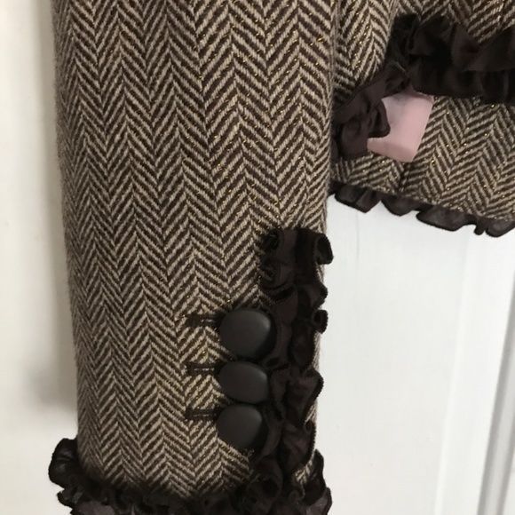 Tweed Dress Jacket Victoria’s Secret with Pink Satin Lining NWT - Picture 3 of 4